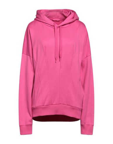 Valentino Garavani Woman Sweatshirt Fuchsia Size S Cotton, Polyamide, Elastane In Pink