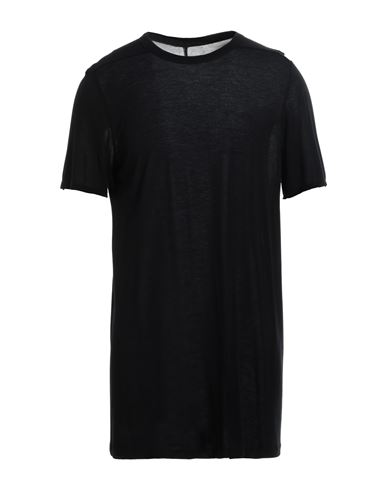 Rick Owens Man T-shirt Black Size L Viscose, Silk