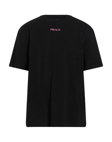Preach Man T-shirt Black Size L Cotton
