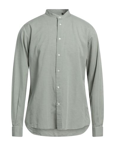 Liu •jo Man Man Shirt Sage Green Size 16 Lyocell, Linen, Cotton