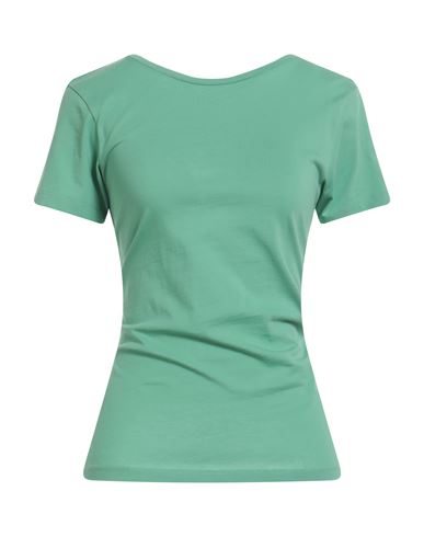 Attic And Barn Woman T-shirt Light Green Size S Cotton