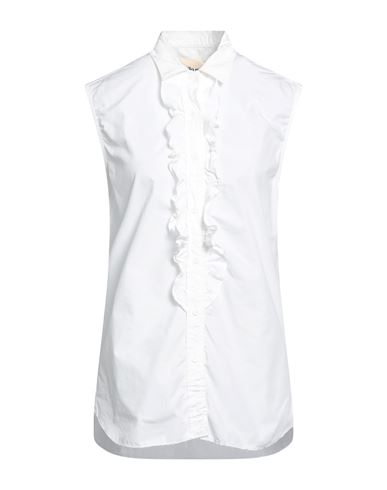 Haikure Woman Shirt White Size M Cotton