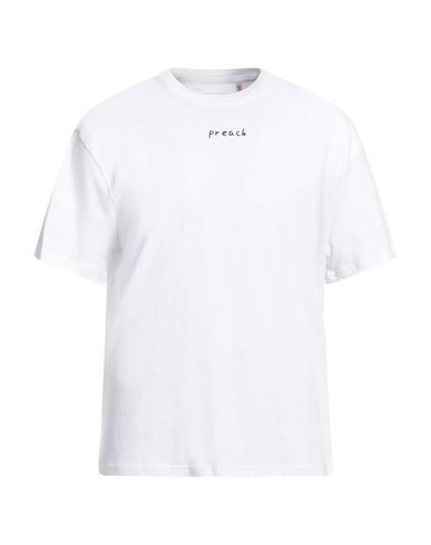 Shop Preach Man T-shirt White Size L Cotton