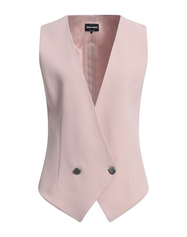 Giorgio Armani Woman Tailored Vest Pastel Pink Size 6 Viscose, Elastane