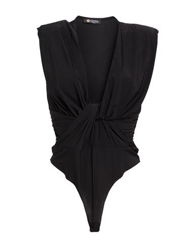 Camilla  Milano Camilla Milano Woman Top Black Size 16 Polyester, Elastane