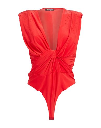 Camilla  Milano Camilla Milano Woman Top Red Size 10 Polyester, Elastane