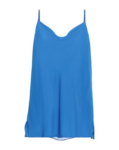 Camilla  Milano Camilla Milano Woman Top Bright Blue Size 14 Polyester