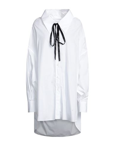 Dolce & Gabbana Woman Shirt White Size 14 Cotton, Silk