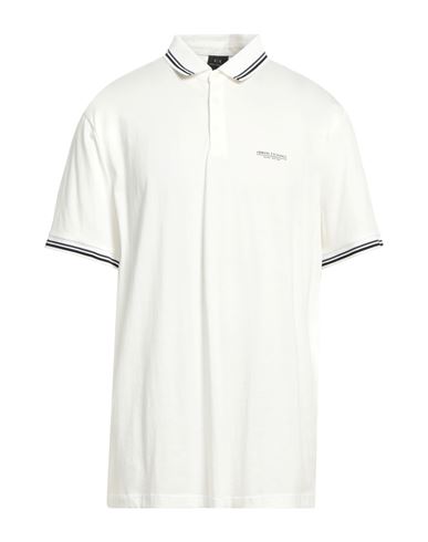 Armani Exchange Man Polo Shirt White Size Xs Cotton