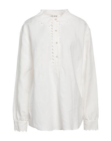 Saint Laurent Woman Shirt White Size 8 Linen