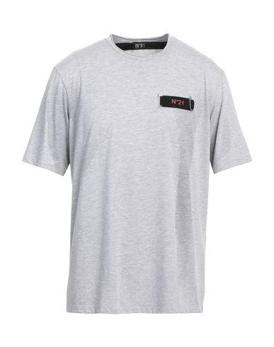 N°21 Man T-shirt Light Grey Size Xl Cotton