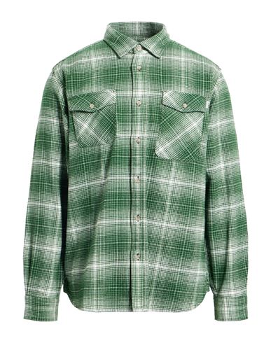 Woolrich Archive Man Shirt Green Size L Cotton In Green