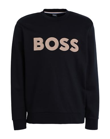 Hugo Boss Boss Man Sweatshirt Black Size Xl Cotton, Elastane