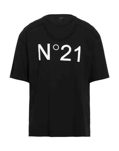 N°21 Man T-shirt Black Size Xl Cotton