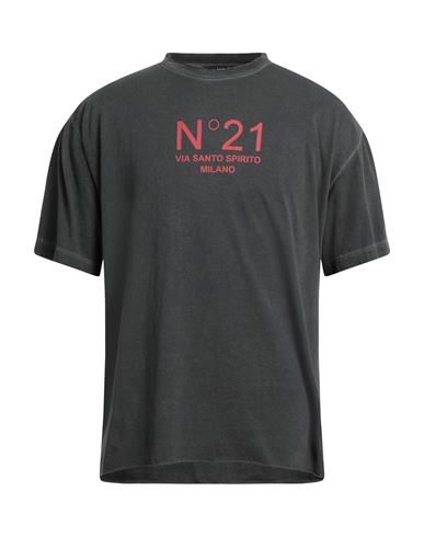 N°21 Man T-shirt Lead Size Xxl Cotton In Grey