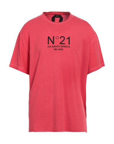 N°21 Man T-shirt Red Size Xxl Cotton