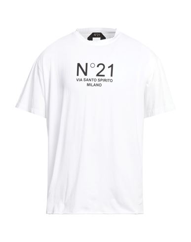 N°21 Man T-shirt White Size Xxl Cotton
