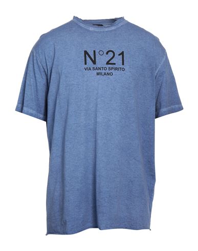 N°21 Man T-shirt Blue Size Xxl Cotton