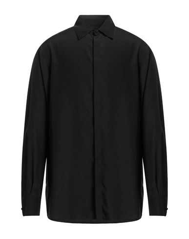 Valentino Garavani Man Shirt Black Size 16 Silk
