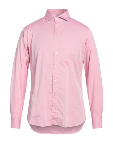 Bastoncino Man Shirt Pink Size 16 Cotton