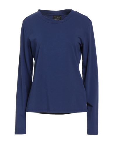 Shop Alessia Santi Woman T-shirt Blue Size 2 Cotton, Elastane
