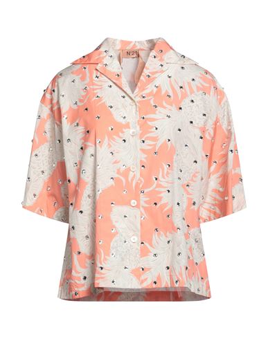 N°21 Woman Shirt Salmon Pink Size 4 Cotton