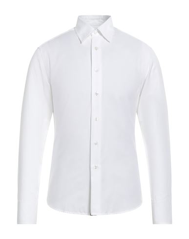 Dunhill Man Shirt White Size L Cotton