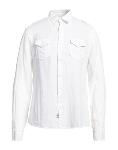 Blauer Man Shirt White Size Xl Linen