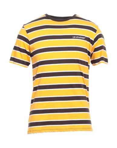 Liu •jo Man Man T-shirt Marigold Size 3xl Cotton In Yellow