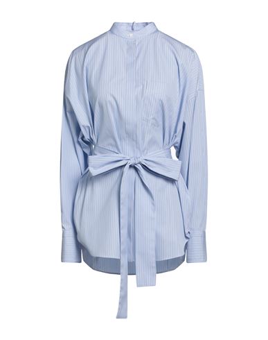Valentino Woman Shirt Light Blue Size 6 Cotton