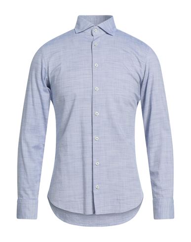 Bastoncino Man Shirt Blue Size 17 ¾ Cotton