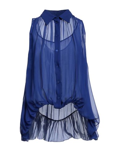 Alberta Ferretti Woman Top Blue Size 4 Silk