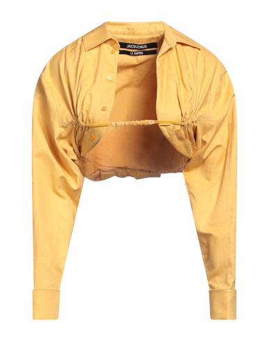 Jacquemus Woman Shirt Yellow Size 6 Cotton