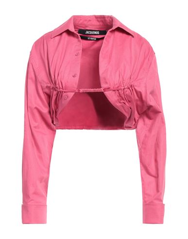 Jacquemus Woman Shirt Fuchsia Size 2 Cotton In Pink