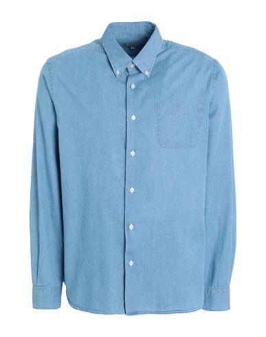 Woolrich Plain Cotton Shirt In Blue