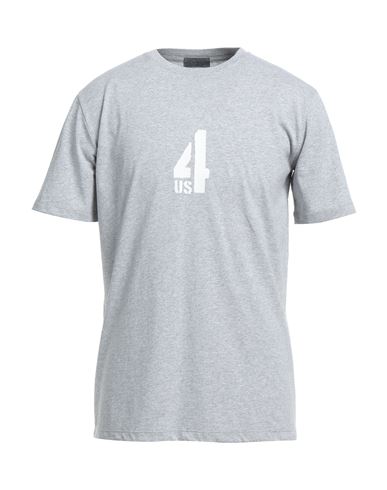 Cesare Paciotti 4us Man T-shirt Light Grey Size Xl Cotton