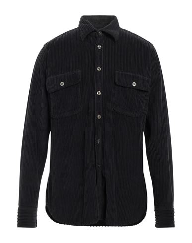 Tintoria Mattei 954 Man Shirt Steel Grey Size 15 ¾ Cotton In Grey