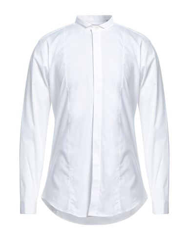 Liu •jo Man Man Shirt White Size 16 Cotton, Elastane