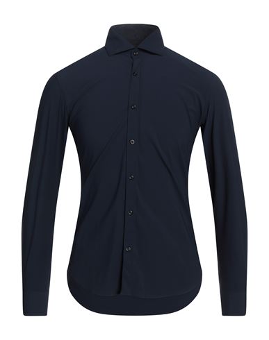 Gmf 965 Man Shirt Midnight Blue Size 15 ¾ Cotton, Linen