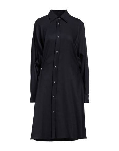 Mauro Grifoni Woman Shirt Midnight Blue Size 8 Virgin Wool, Elastane
