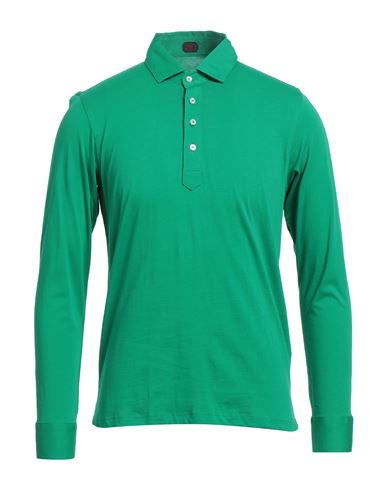 Mp Massimo Piombo Man Polo Shirt Green Size Xs Cotton