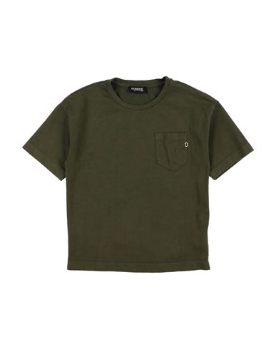 Dondup Babies'  Toddler Boy T-shirt Military Green Size 4 Cotton, Elastane