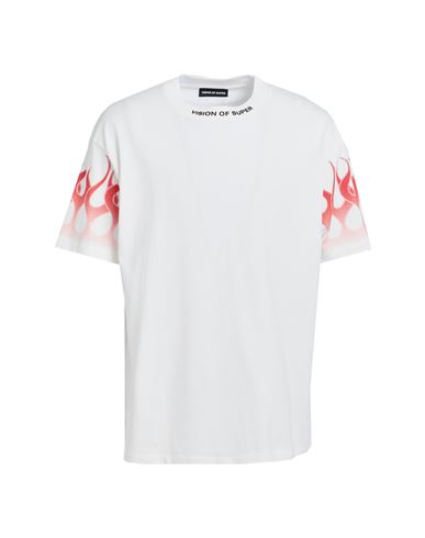 Shop Vision Of Super Man T-shirt White Size Xl Cotton