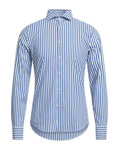 Gmf 965 Man Shirt Blue Size 17 Cotton, Polyester, Elastane