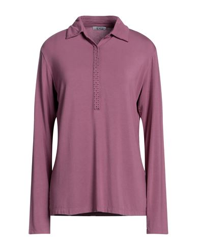 Ajay By Liu •jo Woman T-shirt Mauve Size 14 Viscose, Elastane In Purple