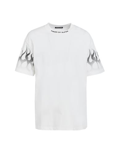 Shop Vision Of Super Man T-shirt White Size Xl Cotton