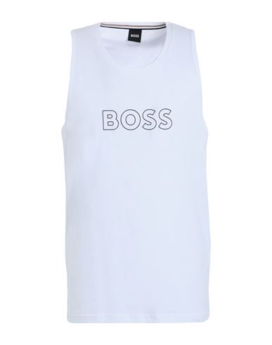 HUGO BOSS BOSS MAN TANK TOP WHITE SIZE L ORGANIC COTTON