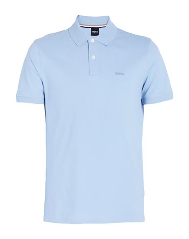 Hugo Boss Boss Man Polo Shirt Pastel Blue Size Xl Cotton