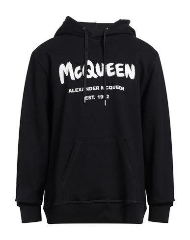 Alexander Mcqueen Man Sweatshirt Black Size L Cotton