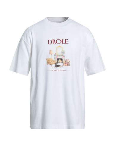 Drôle De Monsieur Man T-shirt White Size M Cotton